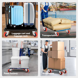 Mid Heavy Duty Lenkrad 3 Zoll 4 Zoll 5 Zoll 6 Zoll Polyurethan Rad PU Industrie rad Rote Rollen mit Schraube - Product Image 6