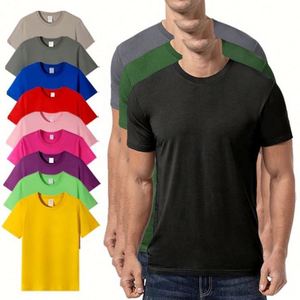 High Quality Custom Unisex <b>T</b>-Shirt Printing Plain Cotton Polyester Character Design 14 Colors Eco-Friendly Blank Tee Shirt Sale - Product Image 2