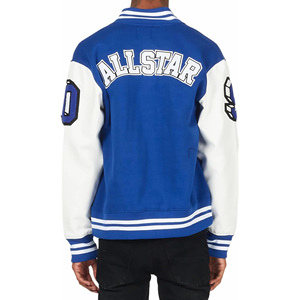 Chaqueta Varsity de Lona Personalizada de Alta Calidad OEM para Estudiantes Universitarios, Transpirable, Resistente al Viento, con Cuello Alto, para Invierno - Product Image 5