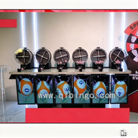 Machine de loterie automatique à 6 classes, machine de loterie électronique de bingo avec écran d'affichage pour tirages au sort et jeux de casino