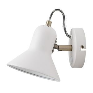 Applique da parete bianca E27, design moderno, luce regolabile, ideale per illuminare le stanze e creare ambienti accoglienti. - Product Image 3