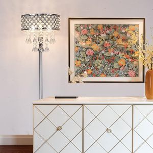 Đèn sàn pha lê <span class=keywords><strong>mini</strong></span>-phong cách Châu Âu, 3-ánh sáng, hoàn thiện Chrome-cho phòng khách, phòng ngủ - Product Image 3