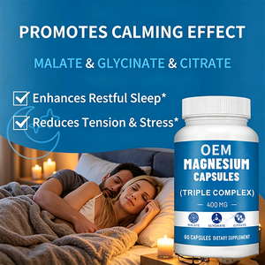 Suplemento de <span class=keywords><strong>Magnesio</strong></span> de Marca Privada, <span class=keywords><strong>Complejo</strong></span> de Vitaminas, Citrato de <span class=keywords><strong>Magnesio</strong></span>, Glicinato, Cápsulas de <span class=keywords><strong>Magnesio</strong></span> de 500 mg - Product Image 3