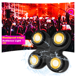 Projecteur PAR LED SHTX haute luminosité IP65 étanche 4*100W blanc froid + blanc chaud pour scène extérieure, éclairage de scène à 4 yeux - Product Image 6