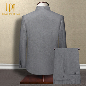 Abito da sposo da uomo di alta qualità con design a bottone singolo e taglio stile Zhongshan - Product Image 2