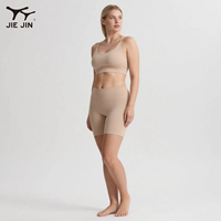 JIEJIN-Ensemble haut push up et short taille haute de gymnastique de couleur unie pour femmes, ensemble de yoga 3xl 4xl, été