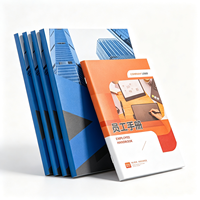Brochure personnalisée pour manuel du personnel, règlement d'entreprise, catalogue en carton ondulé, impression couverture rigide mat