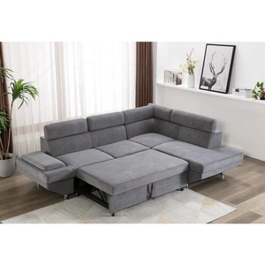 Hiện Đại Cổ Điển L-Hình Cắt Lưu Trữ <span class=keywords><strong>Sofa</strong></span> Giường Chất Lượng Cao Vải Nhà Căn Hộ Ngả Nhà Máy Trực Tiếp Thiết Lập Cho Kho - Product Image 2
