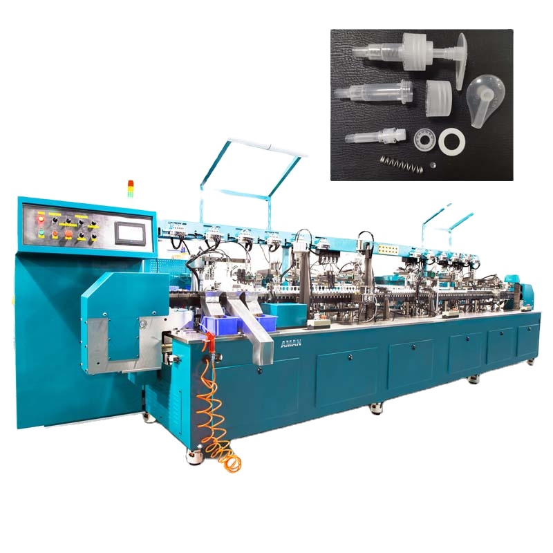 Автоматическая сборная машина с пластиковым насосом для распылителя лосьона