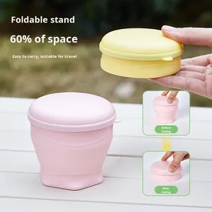 New Silicone Collapsible <b>Macaron</b> Cup | Portable Foldable Travel Mug | Cute & Leak-Proof (180ml) - Product Image 1