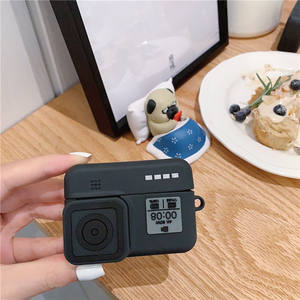 Mode 3D Camera Case Designers Boîte de charge Housse de protection pour écouteurs en silicone souple pour <span class=keywords><strong>AirPods</strong></span> 1 2 3 Pro - Product Image 3