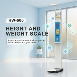 เครื่องชั่งน้ำหนักแบบหยอดเหรียญสำหรับโรงพยาบาล รุ่น HW-600 ได้รับการรับรอง มาพร้อมจอแสดงผล LED ความละเอียด 0.1 กก. โครงสร้างเหล็ก รับน้ำหนักได้ 300 กก. รองรับการปรับแต่งแบบ OEM/ODM - Product Image 3