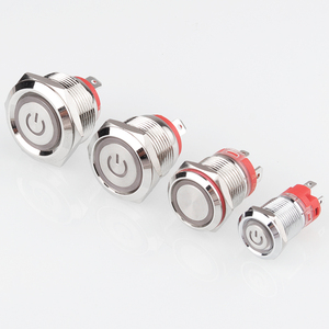 Interruttore <span class=keywords><strong>a</strong></span> pulsante metallico ad alta corrente 20A, ripristinabile, impermeabile IP67/IP68, con LED, accensione/spegnimento, 12mm/16mm/19mm/22mm - Product Image 6