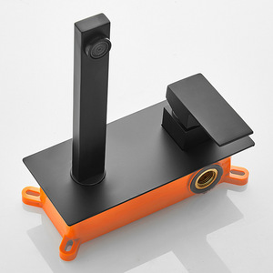 Bán buôn Brass treo tường phòng tắm lưu vực vòi <span class=keywords><strong>Mixer</strong></span> vòi đen giấu vòi nóng và lạnh lưu vực <span class=keywords><strong>tap</strong></span> - Product Image 5