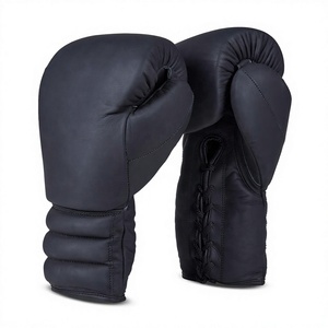 Professional Custom Logo Gym Sports Training Gloves 8oz <b>Half</b>-Finger Black 20oz 14oz Competition Stretch-Feature Shopping Boxing - Product Image 1
