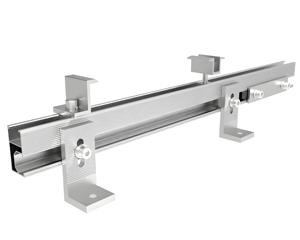 SOEASY <span class=keywords><strong>Kit</strong></span> di Supporto a L Regolabile in Alluminio AL6005 T5 per Sistema di Montaggio Fotovoltaico su Tetto in Lamiera con Cuscinetto EPDM Impermeabile - Product Image 1