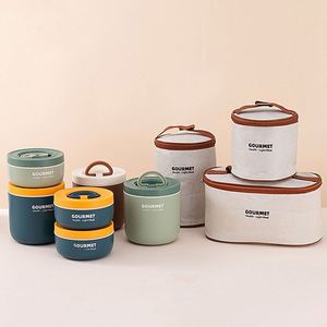 Portable Stainless Steel 304 Kids <b>Lunch</b> <b>Box</b> Set with Bag <b>Stackable</b> Stainless <b>Lunch</b> <b>Box</b> for Kids Soup Cup - Product Image 5