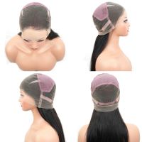 Perruque Amygirl en cheveux humains Remy vietnamiens pour femme, perruque Lace 360, longue et droite, couleur naturelle, transparente, 26-38 pouces, densité 180%