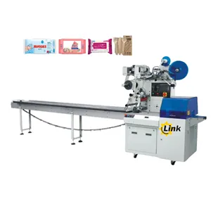 Loaf Bread Cookie Snacks Horizontal Pillow Packing Wrapping Machine With Automatic