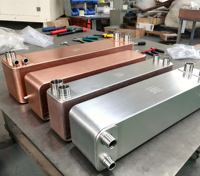 Échangeur de chaleur à plaques brasées de précision pour système de refroidissement laser industriel