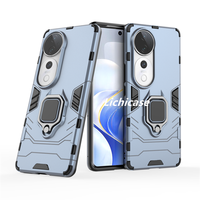 Lichicase support de voiture béquille magnétique anneau en métal couverture arrière Mobile pour vivo Y03 V40 S19 Pro armure étui rigide