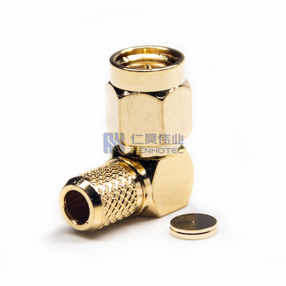 Обжимной гнездовой штекер для кабеля RG6 SMA разъем