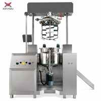 Machine d'émulsification et d'homogénéisation sous vide de type 200L à levage hydraulique, agitateur industriel, mélangeur en acier inoxydable, mélangeur de crème