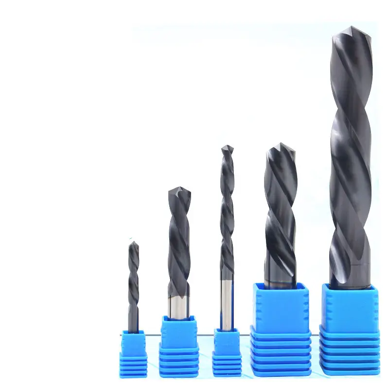 CNC Lathe Turning Tools Overall Solid Carbide Drill Bit Straight Shank Twist Drill Bits HRC55 Indexable Alloy Drill Bit