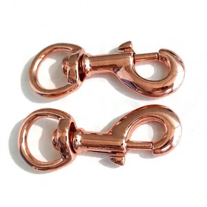 Rose Gold Plated Zinc Swivel Snap <b>Hook</b> - Product Image 2