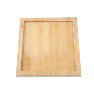 Sourcing Factory Pizarra Tablero de pan de bambú Extraíble 2 partes Losa cuadrada natural Placa de empalme de madera Tablero de queso - Product Image 4