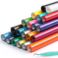 Rollo de Vinilo Adhesivo de Color para Plóter de Corte Vinilo Metálico Dorado Brillante o Mate