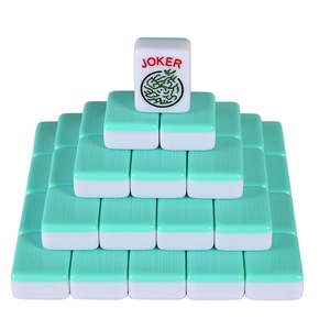 Mahjong personnalisé à double couche opaque avec gravure sur le devant, tuiles colorées uniques américaines, chinoises, hongkongiennes, singapouriennes, japonaises - Product Image 1