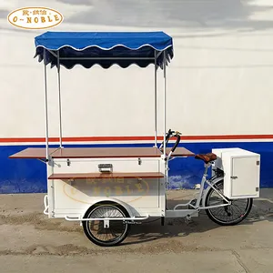 Chariot à café Commercial, vente de rue classique, chariot à café pour les affaires
