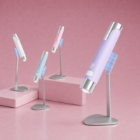 Lampe à ongles rechargeable en cuir et métal ou ABS avec capteur IA, 800 mAh, double lumière 365+405 nm, support magnétique, séchoir UV pour ongles