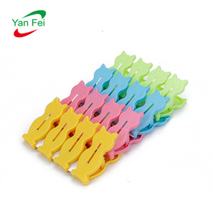 Clips à linge en plastique colorés, vente en gros, d'usine, 10 pièces, décoratifs, Jumbo, grandes tailles, pinces à linge - Product Image 1