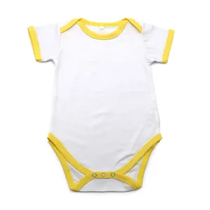 Personalized Logo Printing Sublimation Blanks Polyester Baby Romer Onesie
