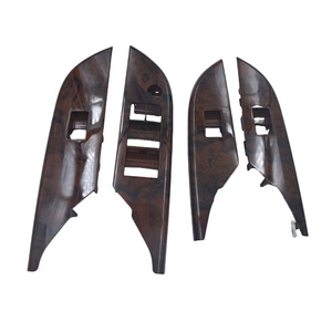 Kit de molduras para el tablero de Hilux 2005-2015, estilo fibra de carbono, material ABS negro, panel interior para Toyota. - Product Image 4