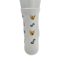 Chaussettes décontractées pour femmes en coton doux, usage quotidien, design personnalisé, longueur mi-mollet, chaussettes personnalisées avec emballage