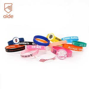 Pulsera Personalizada de <span class=keywords><strong>Egipto</strong></span>, Ecológica, de Silicona sin BPA, con Diseño de Arcoíris y Logotipo Personalizado - Product Image 2