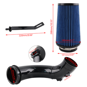 Kit de Admisión de Aire Frío de Alto Rendimiento AOSU, Tubo Negro, Filtro Azul, Ajuste Universal, 1 Año de Garantía para 2500 3500 6.7L - Product Image 5