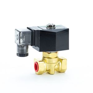 Válvula solenoide de alta presión de latón, agua, gas, aceite, aire, <span class=keywords><strong>3</strong></span>/8in, 100bar, o 10mm - Product Image 1