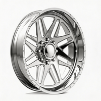 SL 20X14 30X12 28X16 24X12 Roda Truk Tempa Tunggal Super Poles Khusus dengan 8X170 8X180 6X135 Deep Lip untuk Ford F150 F250