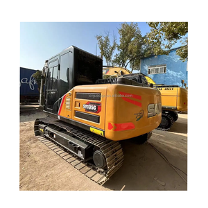 Excavatrice hydraulique Sany SY75 SY60 SY135C d'occasion de nouvelle arrivée 13 tonnes avec moteur central et composants de pompe en provenance de Chine à bas prix - Product Image 1