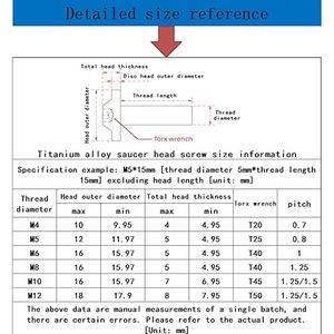 Bu lông titan lục giác chìm M3*10mm chất lượng cao, cấp 8.8, bán trực tiếp từ nhà máy, chiều dài tùy chỉnh, độ bền cao - Product Image 3