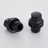 Promotion : Écrou de roue noir M14x1.5 RRD500510, hexagonal 22mm à siège plat pour Land Rover Discovery 3 4 Range Rover Sport L322 L405