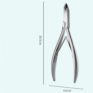 WELLFLYER-Pince à cuticules en acier inoxydable personnalisée pour enlever les peaux mortes, outil pour ongles incarnés épais, CN-342 - Product Image 3