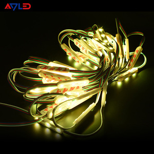 โมดูล LED RGB 12V 1W SMD 5050 สำหรับไฟป้ายภายนอกอาคาร เลนส์ 140 องศา รับประกัน 3 ปี โมดูล LED แบบฉีด - Product Image 1
