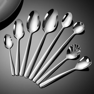 Juego de Cubiertos de Acero Inoxidable 304, Elegante y Reforzado, Cuchillo, Tenedor y Cuchara para Carne, Serie <span class=keywords><strong>Viya</strong></span>, Estilo Minimalista, Pulido Espejo, para Hotel - Product Image 3