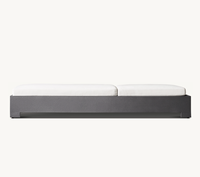 Chaise longue moderne en aluminium BELVEDEREE pour l'extérieur, idéale pour la cour, la plage, la piscine et le jardin