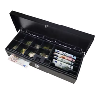 Tiroir-caisse métallique mini 170 mm de haute qualité avec couvercle rabattable, système POS, tiroir-caisse métallique avec serrure à 2 positions